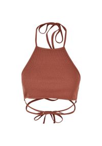 Urban Classics - Trapezowy Top W Prążki Dla Kobiet. Kolor: żółty, pomarańczowy, wielokolorowy. Wzór: prążki