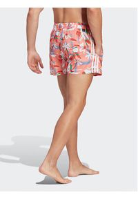 Adidas - adidas Szorty kąpielowe Seasonal Floral CLX Very Short Length Swim Shorts HT2122 Pomarańczowy Regular Fit. Kolor: pomarańczowy #4