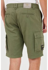 Aeronautica Militare - AERONAUTICA MILITARE Zielone męskie bermudy Frecce Tricolori, Rozmiar XXL. Kolor: zielony #2