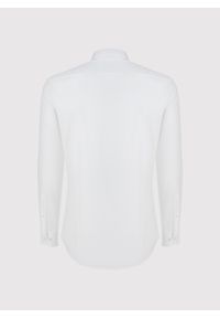 Pako Lorente - PAKO LORENTE – Biała koszula męska z kontrastowym wykończeniem. Kolor: biały. Materiał: bawełna. Długość rękawa: długi rękaw. Długość: długie. Wzór: gładki #3