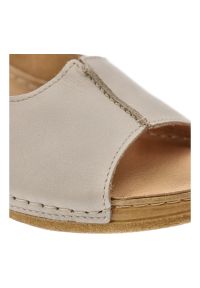 Beżowe Sandały Armodo Wygodne Obuwie Damskie. Okazja: na co dzień. Kolor: beżowy. Materiał: skóra. Sezon: lato. Styl: klasyczny, casual, elegancki #5