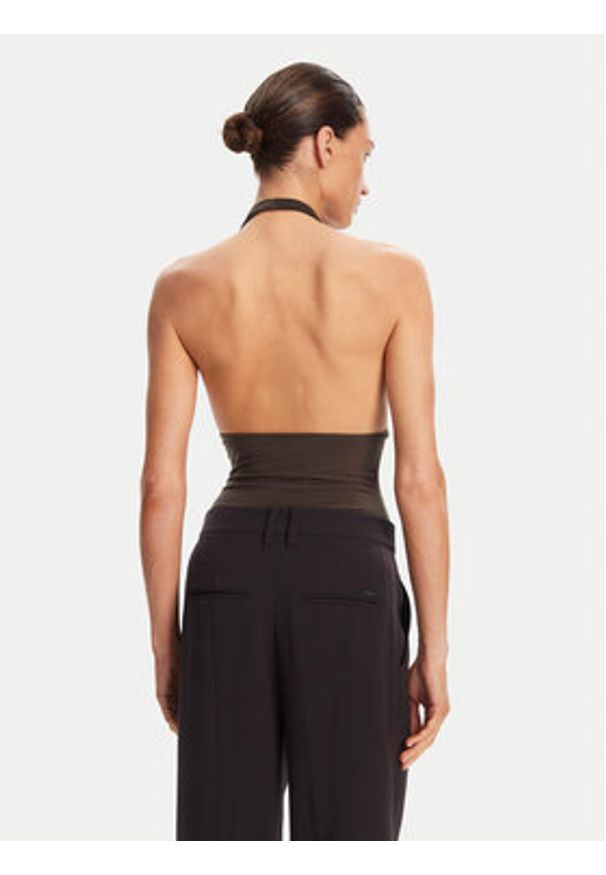 NORMA KAMALI Body Mio KK424XPLG74823 Brązowy Slim Fit. Kolor: brązowy. Materiał: syntetyk