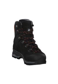 Buty trekkingowe męskie Lowa Baldo Gtx. Wysokość cholewki: za kostkę. Kolor: czarny, pomarańczowy, wielokolorowy. Materiał: zamsz, tkanina, materiał. Szerokość cholewki: normalna. Sport: turystyka piesza