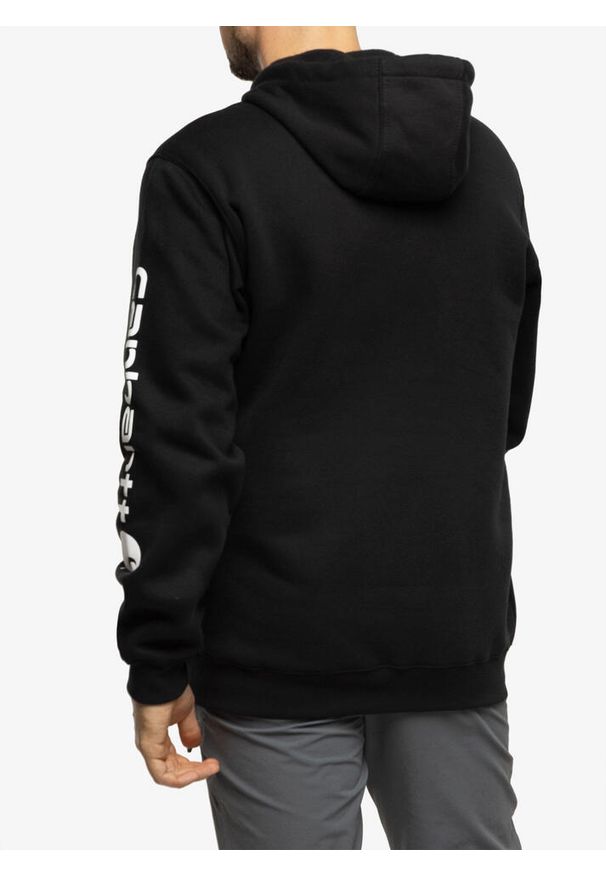 Bluza z kapturem męska Carhartt Sleeve Logo Hooded Sweatshirt. Typ kołnierza: kaptur. Kolor: czarny