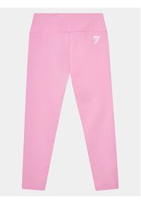 EA7 Emporio Armani Legginsy 8NFP01 FJ01Z 1432 Różowy Slim Fit. Kolor: różowy. Materiał: bawełna