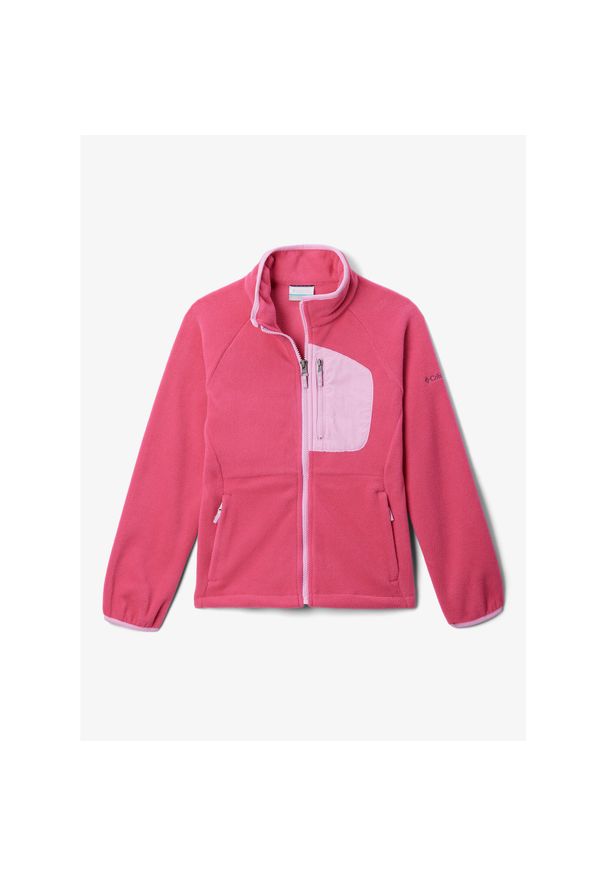 columbia - Polar Sportowy Dziecięcy Columbia Fast Trek Fleece Full Zip. Kolor: różowy. Materiał: polar