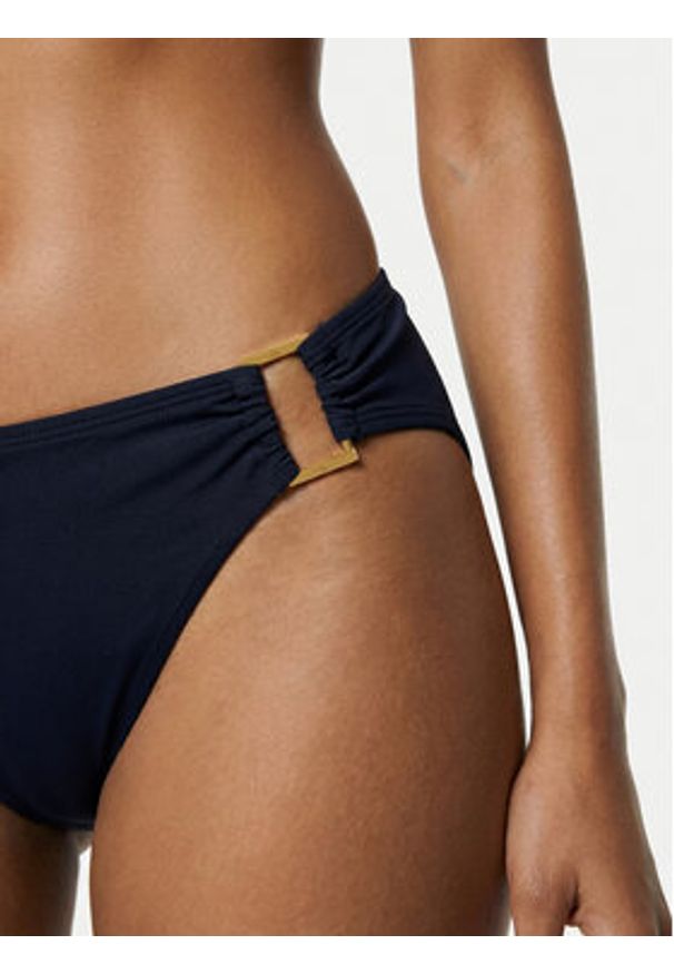 Lauren Ralph Lauren - LAUREN RALPH LAUREN Dół od bikini 20601051 Granatowy. Kolor: niebieski. Materiał: syntetyk