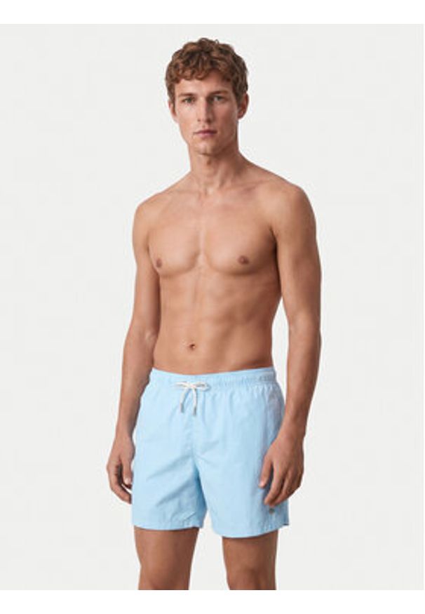GANT - Gant Szorty kąpielowe 920026000 Niebieski jasny Regular Fit. Kolor: niebieski. Materiał: syntetyk