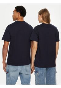 Hunter T-Shirt HARU0006242 Granatowy Regular Fit. Kolor: niebieski. Materiał: bawełna #5