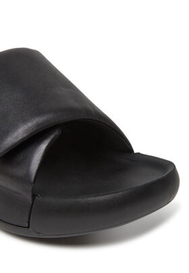 ecco - ECCO Klapki Cozmo Pf W 20668301001 Czarny. Kolor: czarny. Materiał: skóra