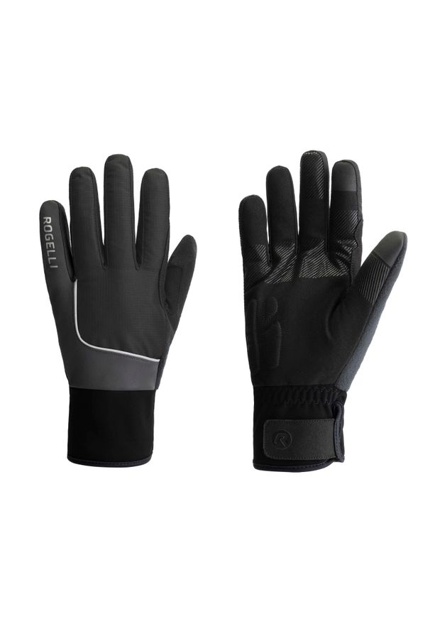 ROGELLI - Rękawiczki sportowe unisex Rogelli Essentail Hi Vis wodoodporne. Kolor: szary, wielokolorowy, czarny. Sport: kolarstwo