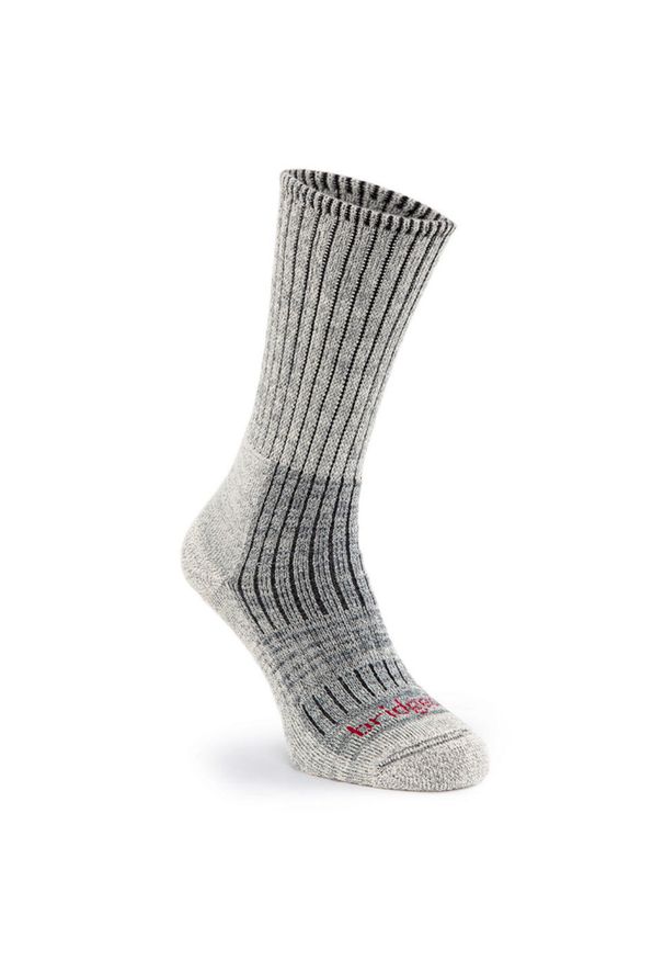 BRIDGEDALE - Męskie skarpety trekkingowe Bridgedale Midweight Merino Comfort Stone Grey. Kolor: szary. Materiał: wełna, lycra, elastan, poliester, nylon. Sport: outdoor