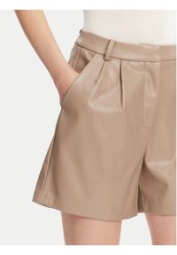 only - ONLY Szorty z imitacji skóry Saramy 15338008 Beżowy Regular Fit. Kolor: beżowy. Materiał: skóra #3