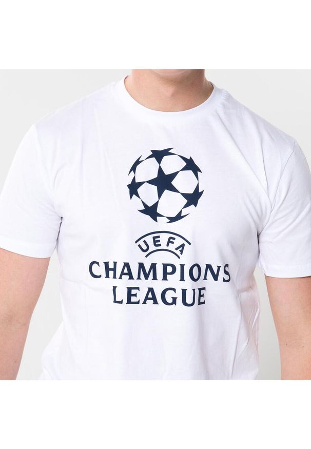 CHAMPIONS LEAGUE - koszulka UEFA Champions League. Kolor: biały. Materiał: bawełna. Sport: piłka nożna