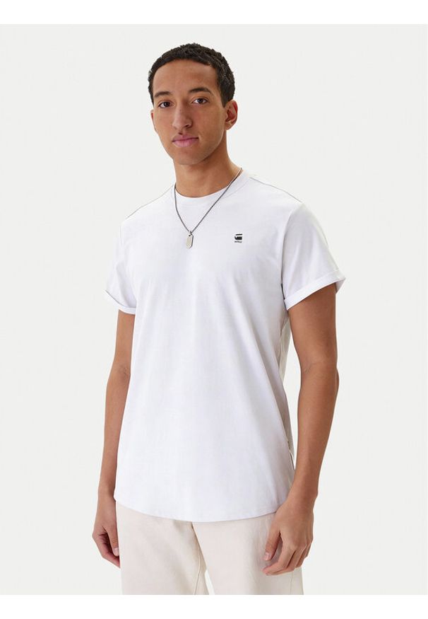 G-Star RAW - G-Star Raw T-Shirt Lash D16396-B353-110 L Biały Relaxed Fit. Kolor: biały. Materiał: bawełna