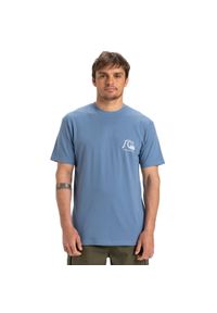 Quiksilver - Koszulka z krótkim rękawem dla Mężczyzn EVO ORIGINAL. Kolor: niebieski. Materiał: materiał, bawełna. Długość rękawa: krótki rękaw. Długość: krótkie