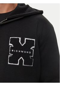 Richmond X Bluza Trison UMA24037FE Czarny Regular Fit. Kolor: czarny. Materiał: syntetyk, bawełna #5