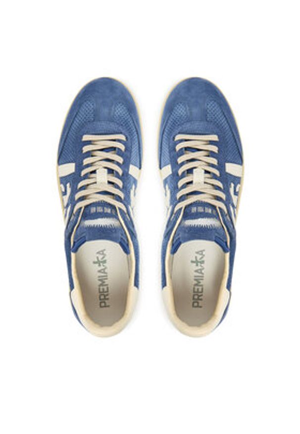 Premiata Sneakersy Bonnie Var 8033 Niebieski. Kolor: niebieski. Materiał: skóra, zamsz
