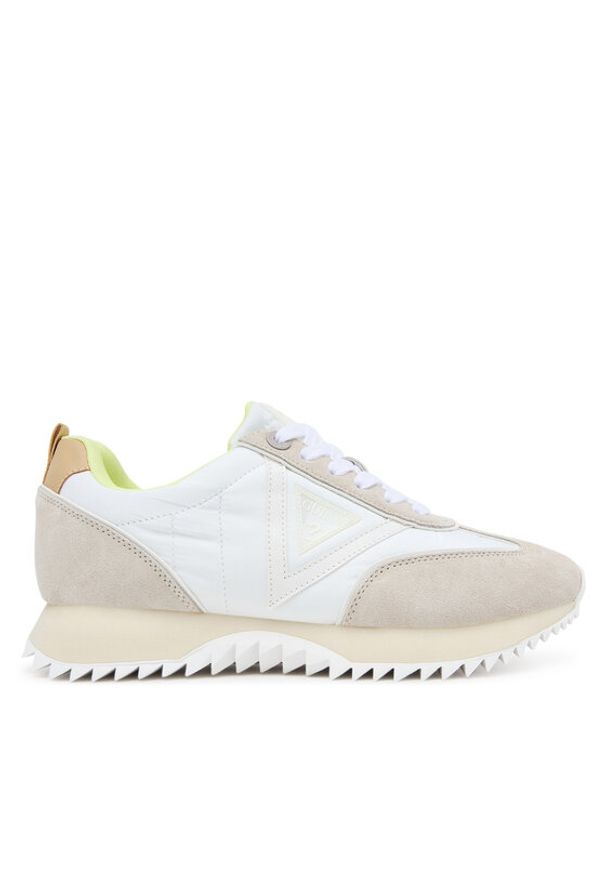 Guess Sneakersy FLTBAI SUE12 Beżowy. Kolor: beżowy. Materiał: zamsz, skóra
