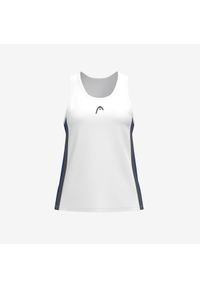 Head - CLUB 25 Tank Top Girls. Kolor: biały. Materiał: mesh. Sport: tenis