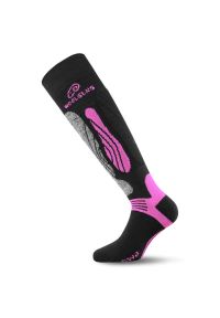 LASTING - Skarpety narciarskie Lasting SWI 904 Merino. Kolor: wielokolorowy, czarny, różowy. Materiał: wełna. Sport: narciarstwo #1