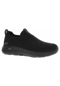 skechers - Buty do chodzenia męskie Skechers Go Walk Arch Fit. Kolor: czarny. Materiał: materiał, syntetyk. Szerokość cholewki: normalna. Sport: turystyka piesza