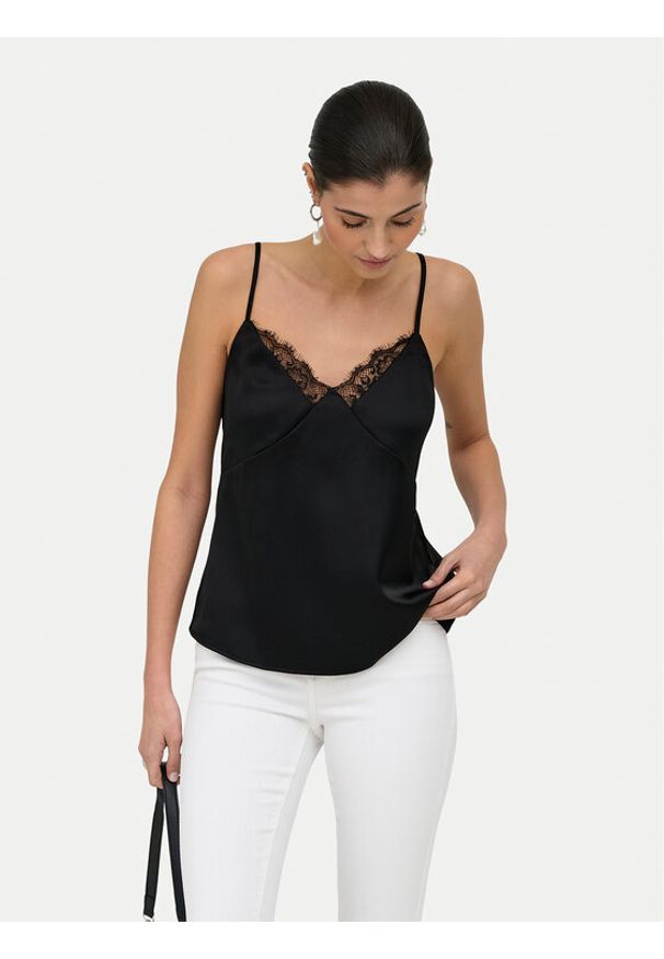 only - ONLY Top Faraya 15380254 Czarny Regular Fit. Kolor: czarny. Materiał: syntetyk