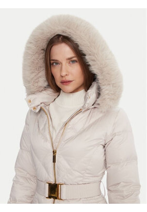 Marciano Guess Płaszcz zimowy 5BGL39 7374A Beżowy Regular Fit. Kolor: beżowy. Materiał: syntetyk. Sezon: zima