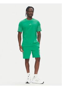 Adidas - adidas Szorty sportowe ALL SZN French Terry Colorblock JN9485 Zielony Regular Fit. Kolor: zielony. Materiał: bawełna. Styl: sportowy
