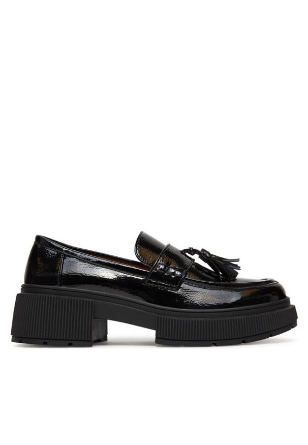 DeeZee Loafersy 60166-2 Czarny. Kolor: czarny. Materiał: syntetyk, materiał