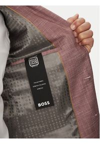 BOSS Marynarka H-Hutson-251 50539804 Różowy Regular Fit. Kolor: różowy. Materiał: wełna #3