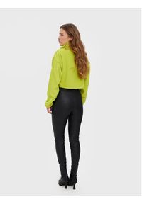 Vero Moda Spodnie z imitacji skóry Storm 10270787 Czarny Slim Fit. Kolor: czarny. Materiał: skóra #4