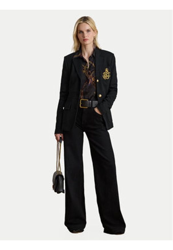 Lauren Ralph Lauren - LAUREN RALPH LAUREN Koszula 200979917001 Czarny Straight Fit. Kolor: czarny. Materiał: syntetyk