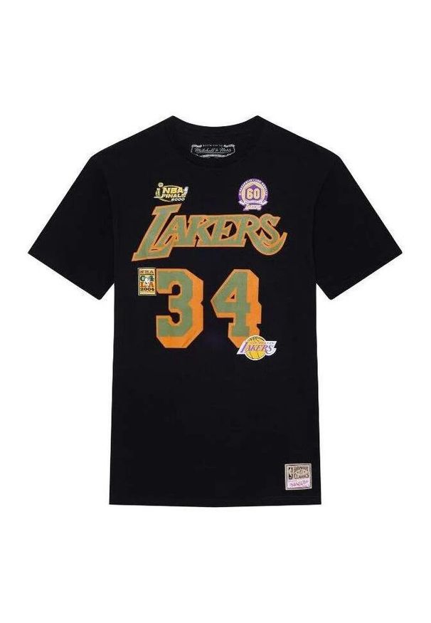 Mitchell & Ness - Koszulka Los Angeles Lakers NBA Script N&N Lakers Shaquille O'neal. Kolor: czarny. Sport: koszykówka