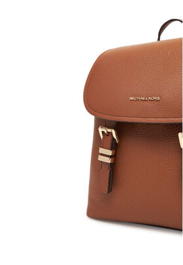 MICHAEL Michael Kors Plecak Quinn 30T5GQNB0L Brązowy. Kolor: brązowy. Materiał: skóra