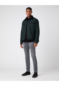 Wrangler - MĘSKA SHERPA WRANGLER WOOL TRUCKER JACKET DEEP FOREST W4F2SGG08 112141366