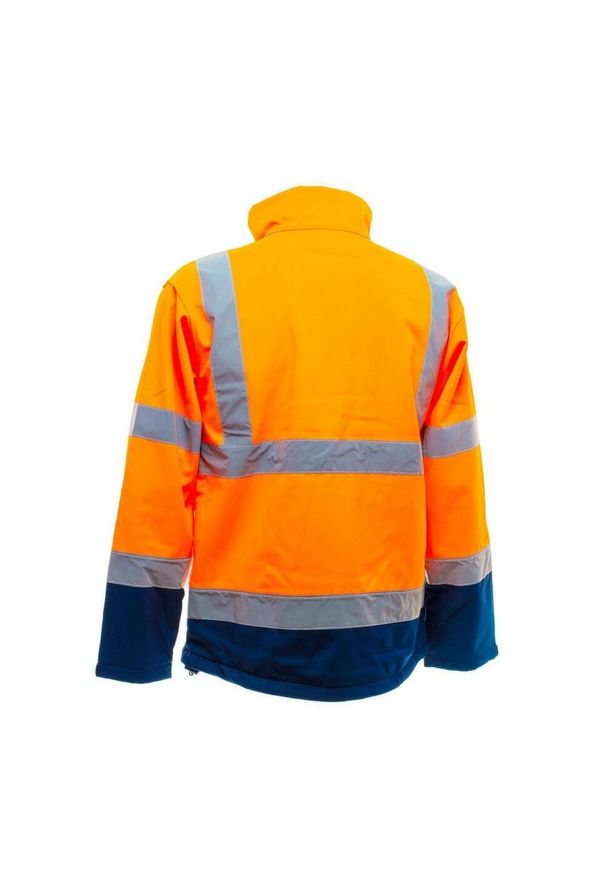 YOKO - Kurtka Ochronna Soft Shell Dla Dorosłych Unisex Band & Brace HiVis. Kolor: żółty, pomarańczowy, wielokolorowy, niebieski