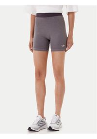 Adidas - adidas Kolarki Essentials Rib JW3592 Szary Slim Fit. Kolor: szary. Materiał: bawełna