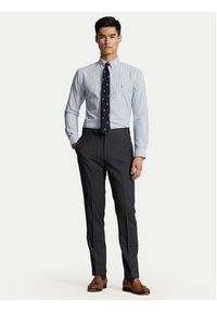 Polo Ralph Lauren Koszula 710922273002 Błękitny Custom Fit. Typ kołnierza: polo. Kolor: niebieski. Materiał: bawełna #6