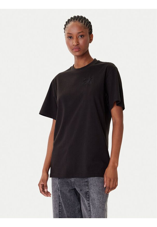 Hugo - HUGO T-Shirt Vintage 50550901 Czarny Relaxed Fit. Kolor: czarny. Materiał: bawełna. Styl: vintage