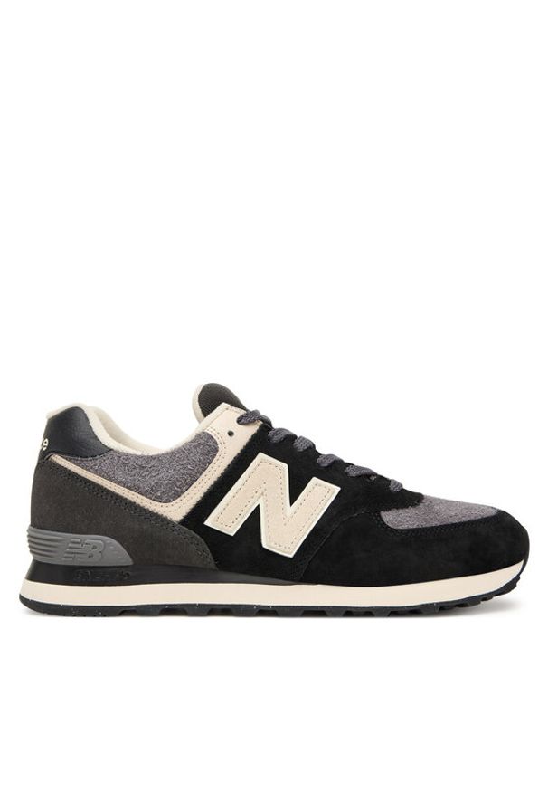New Balance Sneakersy U574SBK M Czarny. Kolor: czarny. Materiał: skóra, zamsz. Model: New Balance 574