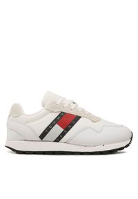 Tommy Jeans Sneakersy Retro Runner Ess EM0EM01081 Biały. Kolor: biały. Materiał: materiał
