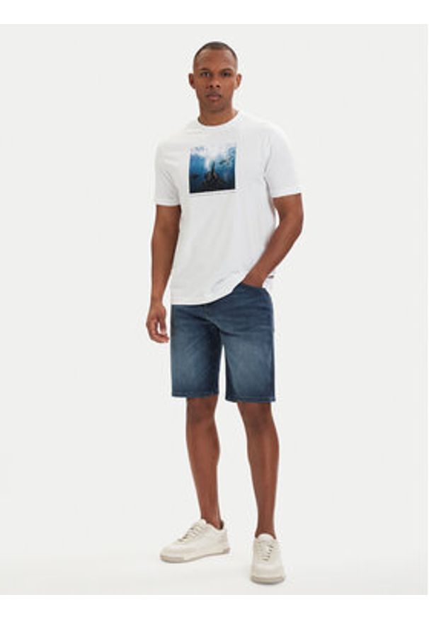 BOSS Szorty jeansowe Re.Maine 50559917 Niebieski Regular Fit. Kolor: niebieski. Materiał: bawełna