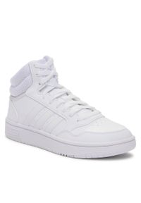 Adidas - Buty adidas Hoops 3.0 GW5457 White. Kolor: biały. Materiał: materiał