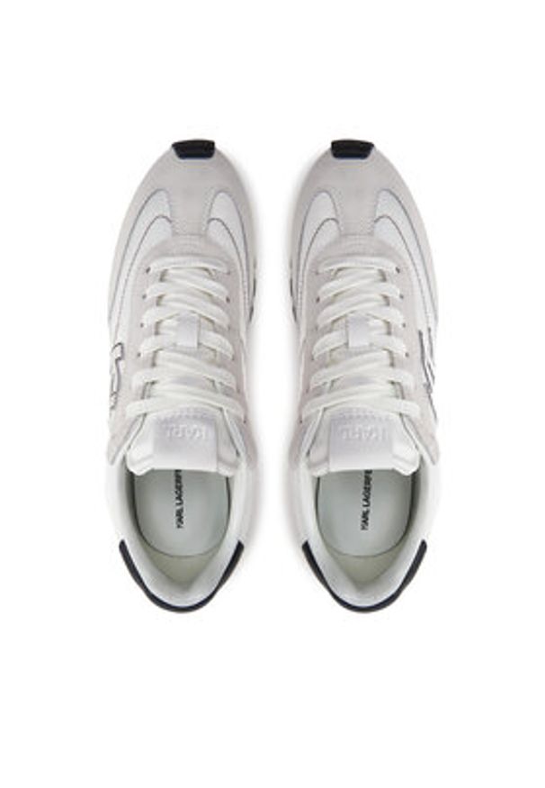 Karl Lagerfeld - KARL LAGERFELD Sneakersy Kairo KL51124 Biały. Kolor: biały. Materiał: materiał