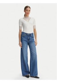 only - ONLY Bluzka Tilde 15335353 Biały Slim Fit. Kolor: biały. Materiał: wiskoza #5