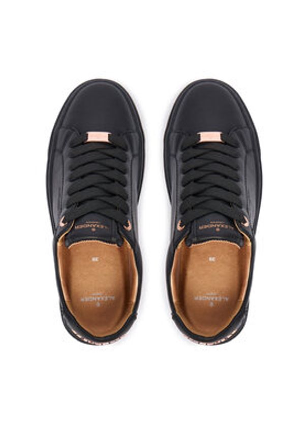 Alexander Smith Sneakersy London ALBCLHW-8012-TBK Czarny. Kolor: czarny. Materiał: skóra