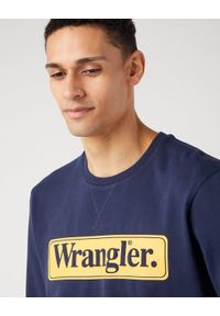 Wrangler - WRANGLER SEASONAL CREW MĘSKA BLUZA BEZ KAPTURA NIEROZPINANA NAVY W6F3I3114. Typ kołnierza: bez kaptura #3