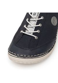 Rieker Półbuty 50958-14 Granatowy. Kolor: niebieski. Materiał: materiał #3