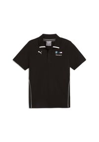 Polo Puma BMW MMS. Typ kołnierza: polo. Kolor: czarny. Styl: sportowy, elegancki